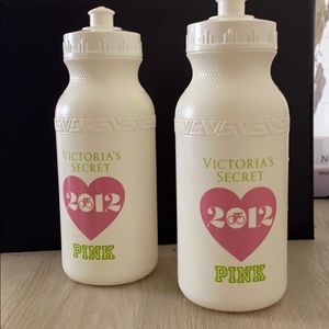 Pink water bottles
